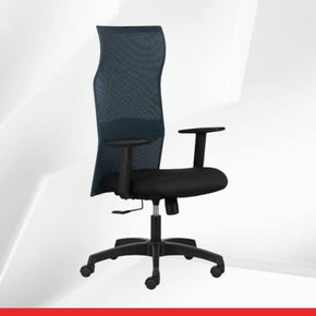 HELLO - Blue High Back Mesh Ergonomic Office Chairs - Transteel