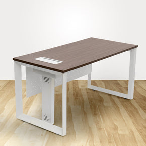 4ft Manager Table 25mm CW top with modesty panel CW - VERTEX SERIES