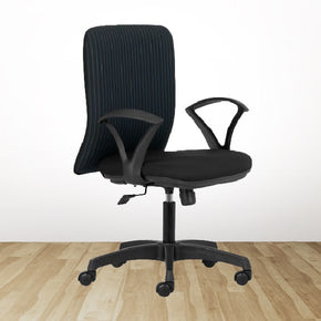 PRIME NEO Mid Back Ergonomic Office Chair with Fabric Back & Fixed Arms