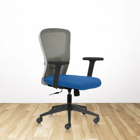 RELAY MB Office Chair with Grey Mesh Back & 1D Arms - DEL - Sale!!