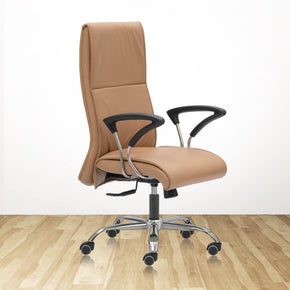 TRIUMPH High Back Ultra Premium Office Chair for Boss with Butterscotch Upholstery
