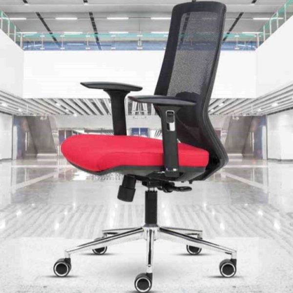 Euro Mid Back Mesh Ergonomic Task Chair with Adjustable Arms