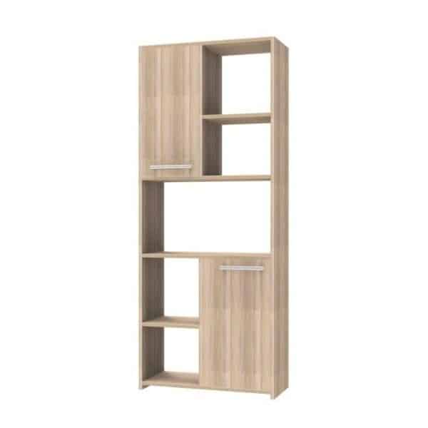 Modern Book Shelf cum Display Unit – Moldau Acacia light - Transteel