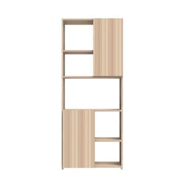 Modern Book Shelf cum Display Unit – Moldau Acacia light - Transteel