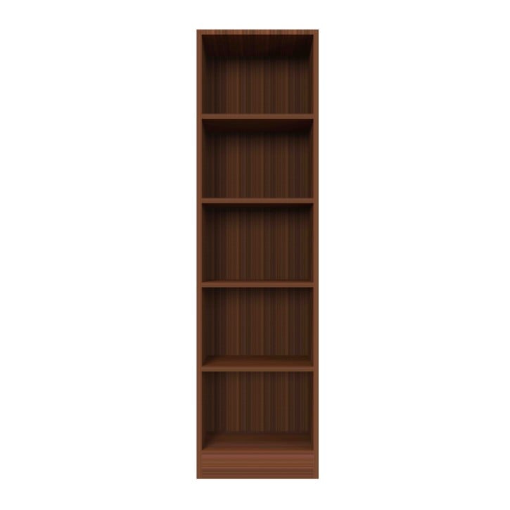 Modern Open Book Shelf - Classic Walnut