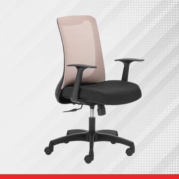 REFLECT Mid Back Mesh Backrest Ergonomic Chair with Fixed Arms