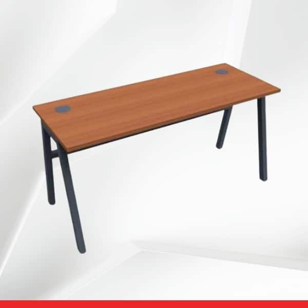Angle – 4 Feet Office Table – Study Desk-wood brown-TRANSTEEL