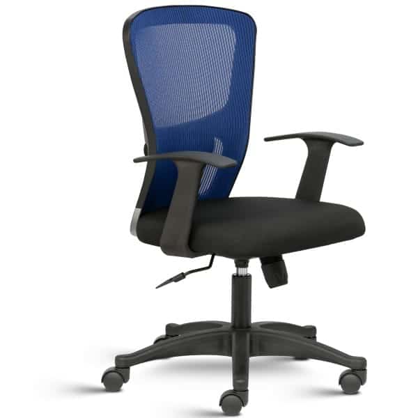 Fluid Mid Back Ergonomic Mesh Chair with Fixed arms