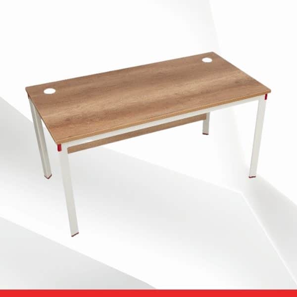 Hexa – Study Desk for Home and Office – 5 Feet (L) x 2.5 Feet (W)-light brown-TRANSTEEL