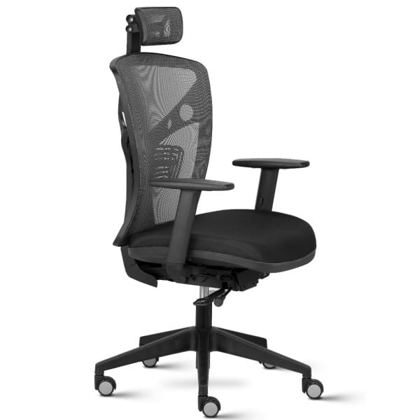 Volt High Back Ergonomic chair with Weight balanced Mechanism, Mesh back and seat & adjustable arms