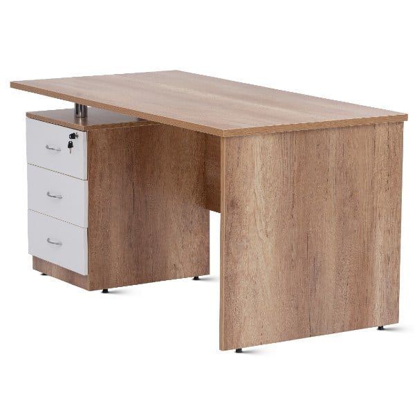 Office table for Manager 5feet (L) X 2 feet 6 inches (W) with 3 Drawer Pedestal