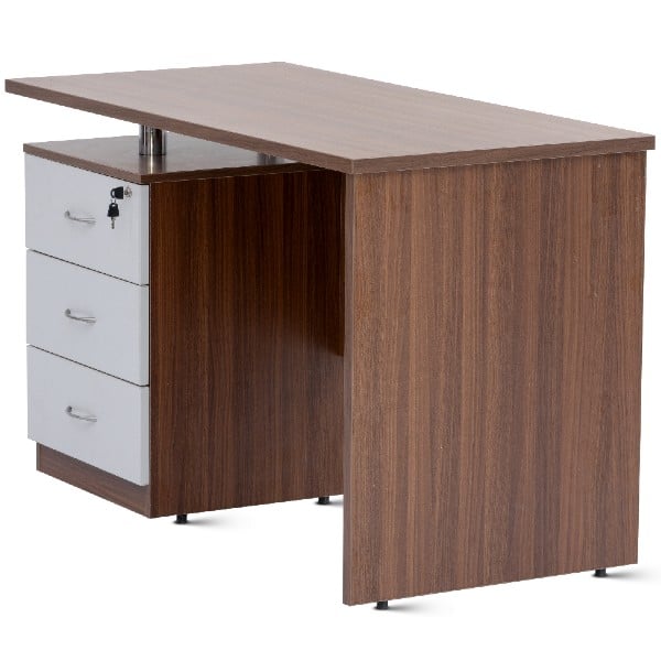 Office table for Staff 4 feet (L) X 2 feet (W) with 3 Drawer Pedestal