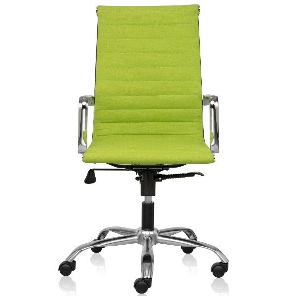 Medley Mid Chair with breathable natural fabrics and Aluminium Die cast arms