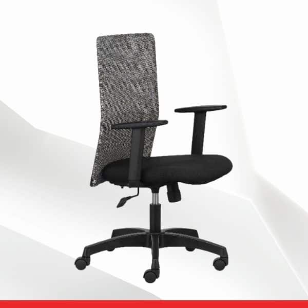 Hello – Mid Back Mesh Ergonomic Chair with Adjustable Arms-TRANSTEEL