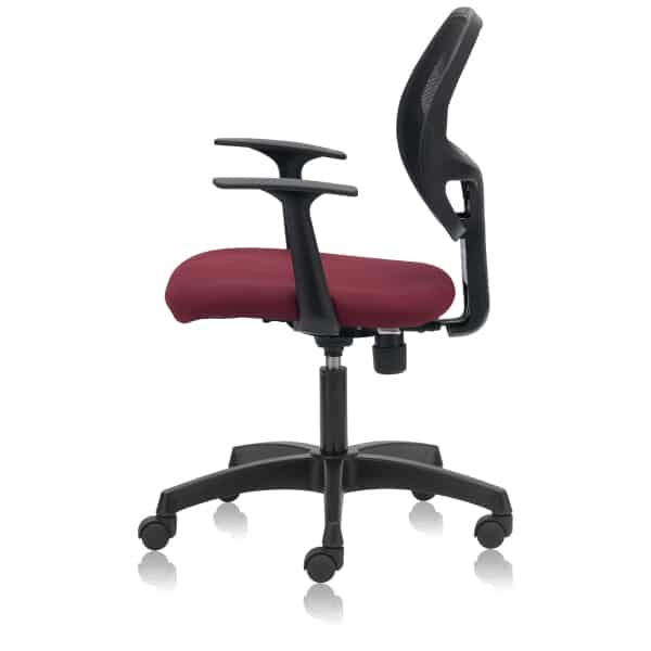 Anytime - Low Back Office Chair with Mesh Back and Fixed Arms - TRANSTEEL