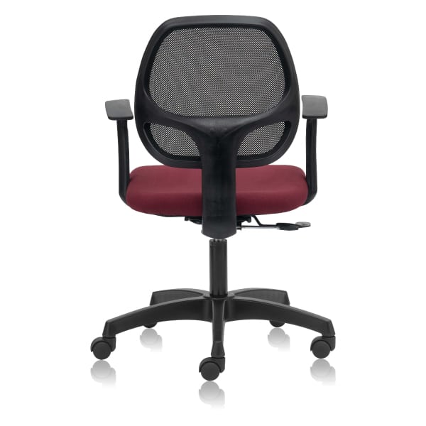 Anytime - Low Back Office Chair with Mesh Back and Fixed Arms - TRANSTEEL