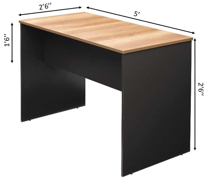 Oslo fixed High Table for Sit Stand work . 5 Feet (With ) X 2 Feet 6 Inches ( Depth ) X 3 Feet 6 Inches Height