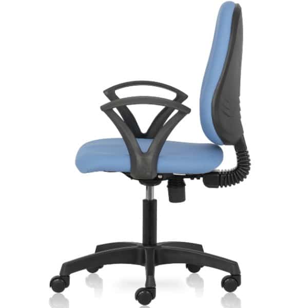 Infinity Mid Back chair with Fabric seat and back with fixed arms