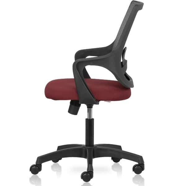 Aqua Neo Mid back chair with mesh back and fixed arms