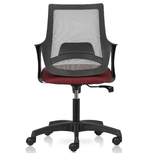 Aqua Neo Mid back chair with mesh back and fixed arms