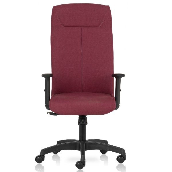 Ritz High Back chair upholstered with Fabour breathable , anti bacterial , Natural fabrics and with 1 way adjustable arms