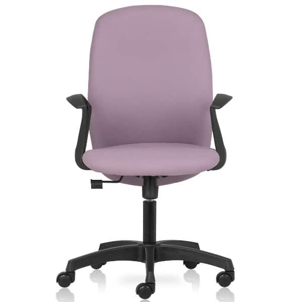 Jupiter Mid Back chair with upholstered Back , Seat and fixed arms