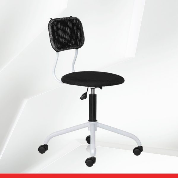 Spin– Swivel Chair with Mesh Backrest and Padded Seat-Transteel