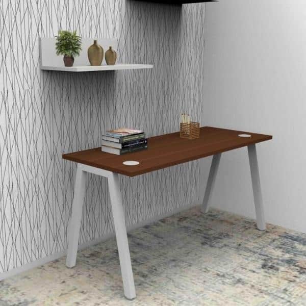 Angle – 4 Feet Office Table -WHITE Study Desk - TRANSTEEL