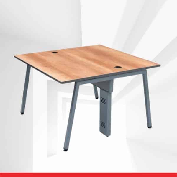 Alchemy - Back To Back - Office Table for 2 (4 Ft X 2 Ft Per Person)-TRANSTEEL