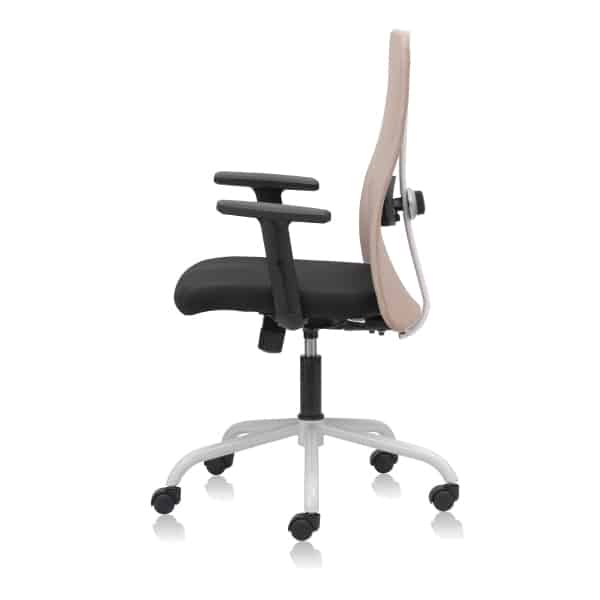 ACE Medium Back Mesh Ergonomic Chair with Adjustable Lumbar and 1Way Adjustable Arms - TRANSTEEL
