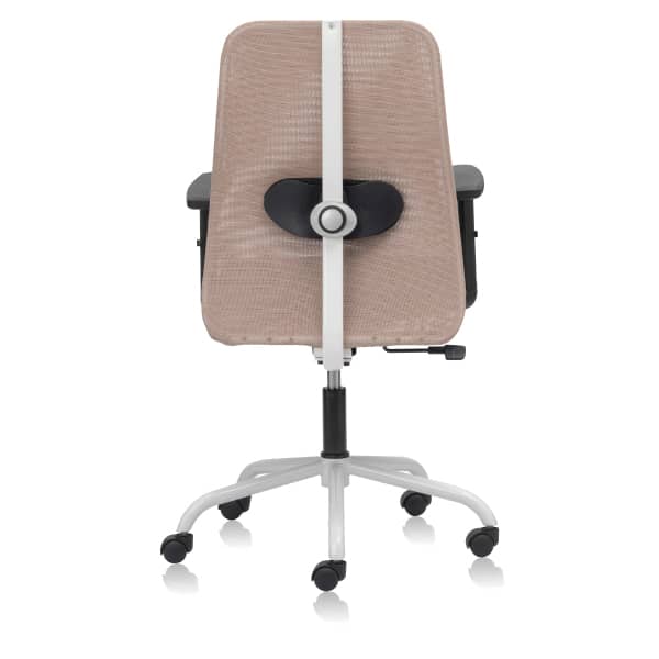 ACE Medium Back Mesh Ergonomic Chair with Adjustable Lumbar and 1Way Adjustable Arms - TRANSTEEL