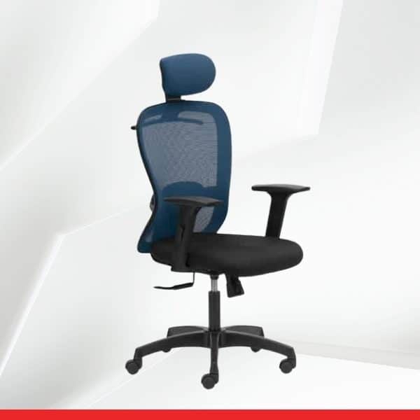 Smart High Back Mesh Ergonomic Chair with One Way Adjustable Arms & Multi Lock Tilt-TRANSTEEL