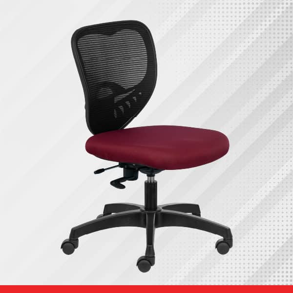 SWIFT Low Back- Maroon Ergonomic Office Chair - Transteel