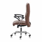 TRIUMPH High Back Chair Upholstered With Vegan Leather (Leatherette), Fixed Arms - TRANSTEEL