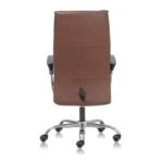 TRIUMPH High Back Chair Upholstered With Vegan Leather (Leatherette), Fixed Arms - TRANSTEEL