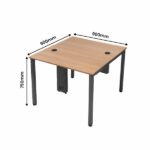 ALCHEMY-LITE Mini-Back To Back-Office Table For 2 Persons | 3f(L)X 1f 6in(D) Per Person-Transteel