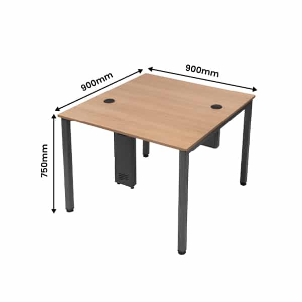 ALCHEMY-LITE Mini-Back To Back-Office Table For 2 Persons | 3f(L)X 1f 6in(D) Per Person-Transteel