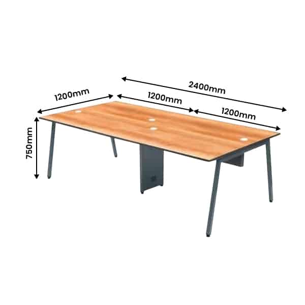 ALCHEMY-LITE Max-Back To Back-Office Workstation For 4 (4ft X 2ft Per Person)-Transteel