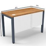 Alchemy Office table for Staff 4 feet (L) X 2 feet (W) with / without 3 Drawer Pedestal