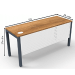 Office table for Manager 5feet (L) X 2 feet 6 inches (W) with / without 3 Drawer Pedestal