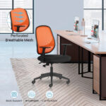 ANYTIME – Mid Back Office Chair with Mesh Back and Arms