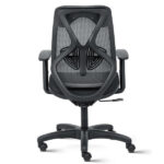 SUIT BLACK Mid Back Mesh Ergonomic Chair with adjustable Arms