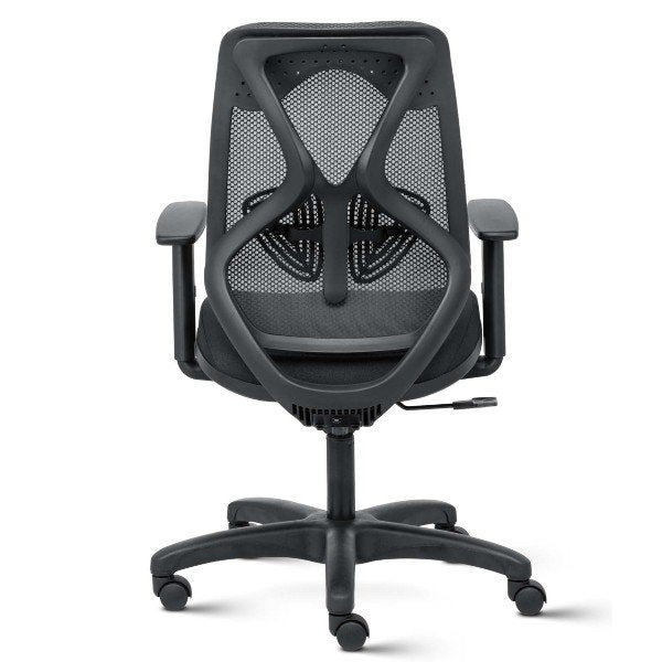 SUIT BLACK Mid Back Mesh Ergonomic Chair with adjustable Arms