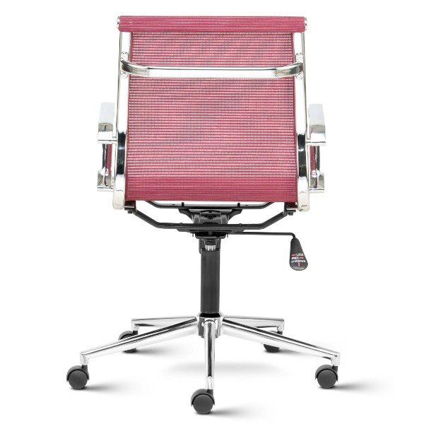 "Black" Mid Back Mesh Ergonomic Chair with Aluminium Arms