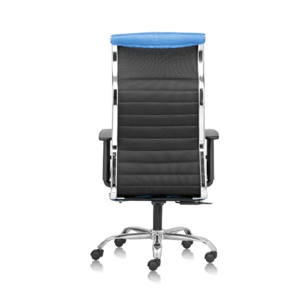 BLACK NEO – High Back Mesh Ergonomic Chair with Adjustable Arms – Blue