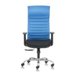 BLACK NEO – High Back Mesh Ergonomic Chair with Adjustable Arms – Blue