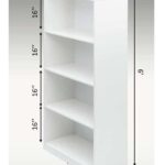 Oslo White Open Book Shelf