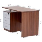 Office table for Staff 4 feet (L) X 2 feet (W) with 3 Drawer Pedestal