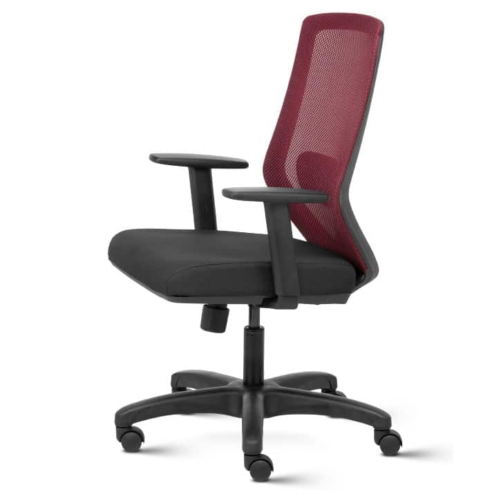 Euro Mid Back Mesh Ergonomic Task Chair with Adjustable Arms