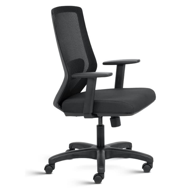 Euro Mid Back Mesh Ergonomic Task Chair with Adjustable Arms